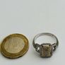 Brand New 9ct White & Yellow Gold Diamond Square Halo Cluster Engagement Ring Image 9