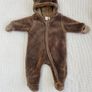 H&M All in One Brown Pram Suit with Ears 2-4 months & Knit Cardigan 4-6 months Image 2