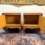 FLASH SALE ! Was 395 now 330 ! Lovely Pair Louis XVI Style Oak Bedside Lockers or Nightstands Image 3