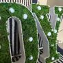 New bespoke 21.5cm high pre lit JOY sign with faux moss Image 10