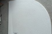 White slate Malenke 900x900mm Quadrant Shower Tray