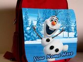 Frozen Olaf Stood Up Childrens Backpack/School/Rucksack - Can be personalised