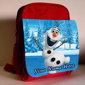 Frozen Olaf Stood Up Childrens Backpack/School/Rucksack - Can be personalised