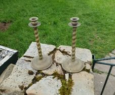 Brass candle holders