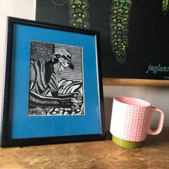 Linocut by listed African artist