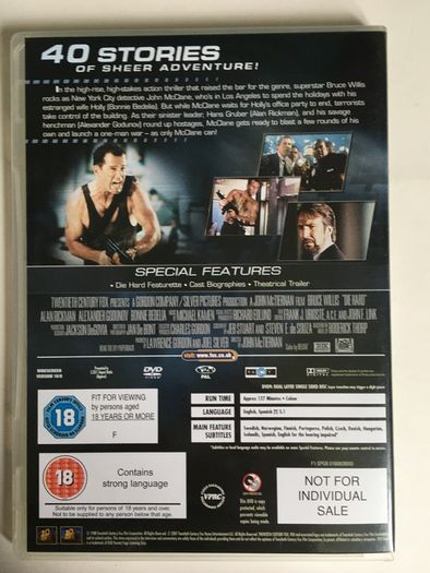 Die Hard 1-4 Collection [1988-1995] Bruce Willis [4xMovie DVDs]