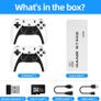 Retro Gaming Console Video Game Console 2 Game Controllers, 64GB Built-in Memory Card 30,000+ Games, 1080P/720P HD Screen-green Image 2