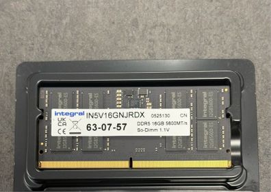 Integral 16gb Ddr5 5600mhz So-dimm Laptop Ram