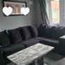4-seater black corner sofa Image 2