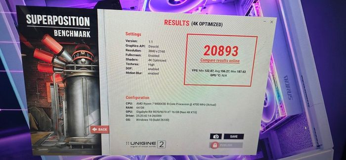 Professional gaming custom PC RYZEN 7 9800x3d 64 rx9070xt 16gb