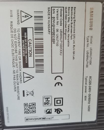 Samsung 49" Smart 2019