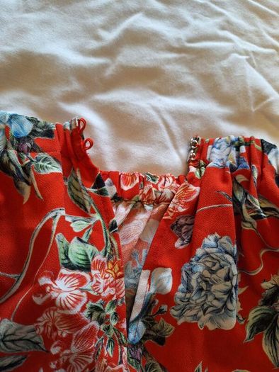 Ladies Red Floral Dress