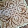 Vintage, 70s, Ceramic Tile Cork Trivet, Hot Pot Stand,  Decorative Floral Design Image 5