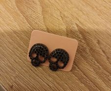 Halloween skull earrings