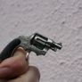 Vintage Miniature Toy Diecast Metal & Plastic Revolver Pistol Image 6