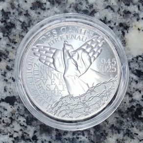France 10 Euro Silver (.333) Brilliant Uncirculated Coin 2025 - 80th anniversary of the liberation of Auschwitz-Birkeneau camp