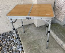 Folding portable camping table