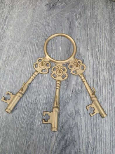 Vintage Brass Key Hooks