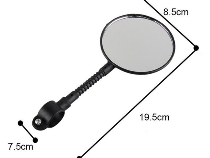 New Light Safety Adjustable Bike Bicycle Rear View Glass Mirror Reflector #1457