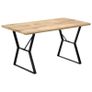 Dining Table 140x80x76 cm Solid Mango Wood Image 7