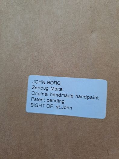 Pair of Handmade Malta 3D Wall Plaques John Borg