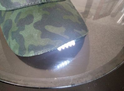 NGT Camo Cap with 5 LED Lights