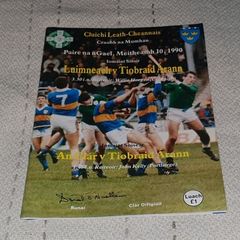 Official Gaa Programme  Munster Championship 1990