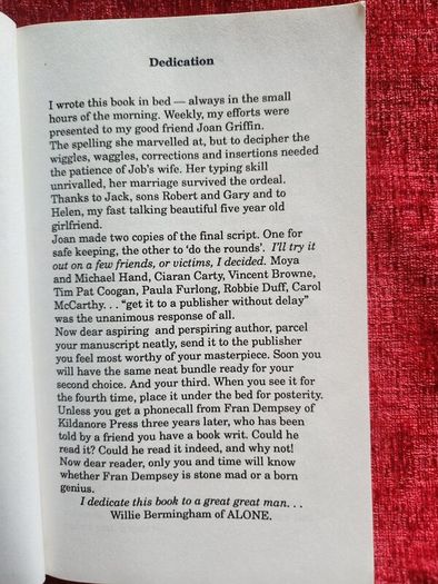THE EMBANKMENT DUBLIN. Early Days. By Mick Mccarthy Of Kilfanore And Embankment Tallagh Fame. First Edition Paperback In Good Condition.