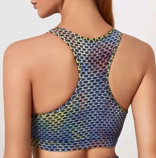 Tie dye Honeycomb sports bra, size .