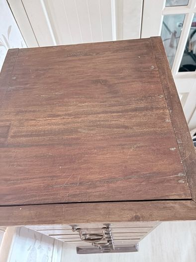 Beautiful slim rustic vintage 10 drawer tallboy in superb condition
