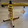 yellow wooden tower crane Image 2