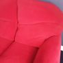 Large dark pink sofa immaculate condition size 80inchs long Image 7