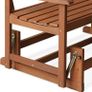 NEW SALE | Outdoor Hardwood New Mexico Glider, Wood, Natural, 111.76 (W) x 91.49 (H) x 70 (D) cm Image 2