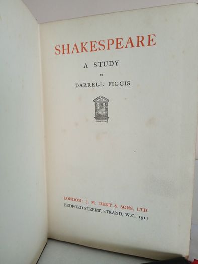 Shakespeare: A Study by Darrell Figgis (GT606)