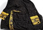 Black and gold Versace bath robe