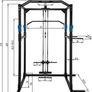 _Power Station Fitness Station Power Rack Power Cage | Pull Up Double Bar | Robust Frame Made of Steel Tube Models Image 3