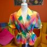 Vintage rainbow plaid blazer Image 2