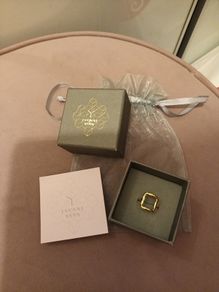 Gold ring designer Yvonne Ryan