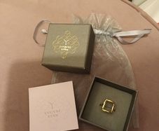 Gold ring designer Yvonne Ryan