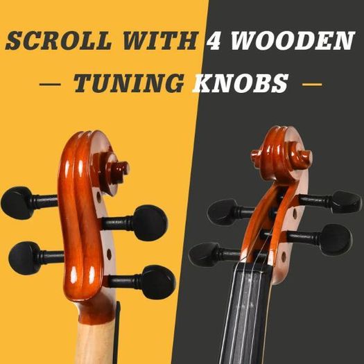 4/4 Full Size Violin Set - Orange