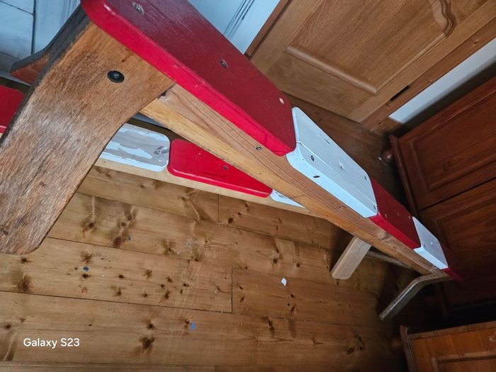 Wooden gymnastics beam