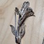 Vintage Silver Marcasite Brooch Image 3
