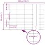 Field Fence Silver 50 x 1 m Galvanised steel Image 6