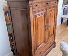 Mahogany storage cabinet