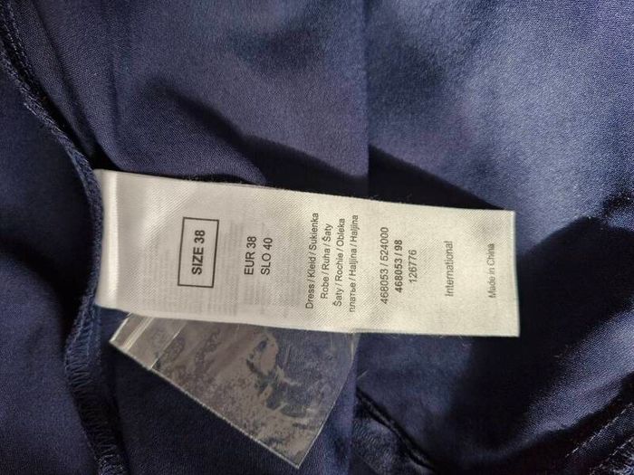 Orsay dress navy with blue and red/pink s. 38/10