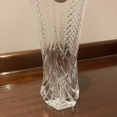Vintage Cristal D'Arques Made in France 24% Lead Crystal Vase - excellent condition