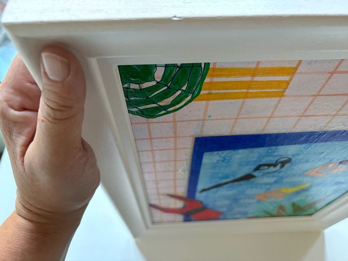 Original Art Swim Art Swimmer Pool Abstract Art Contemporary Irish Art