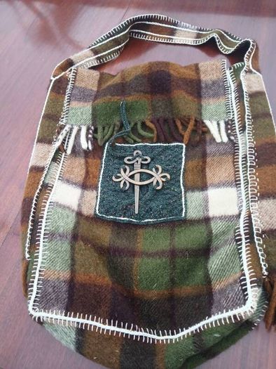 Celtic Tartin Wear Large Handcrafted Bag, with bespoke detail. Original .