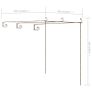 Garden Rose Arch Antique Brown 3x3x2.5 m Iron Image 6