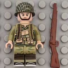 Lego compatible, military figures, American infantry. 15 figures plus rifles.